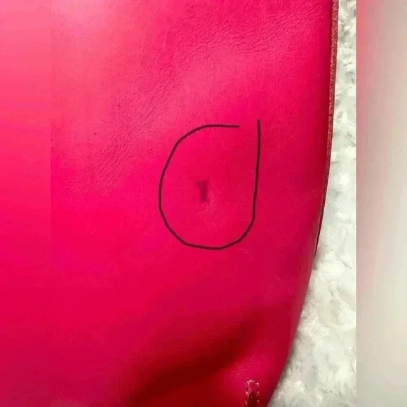 Fossil Leather Fuchsia Tote Bag - Picture 14 of 16